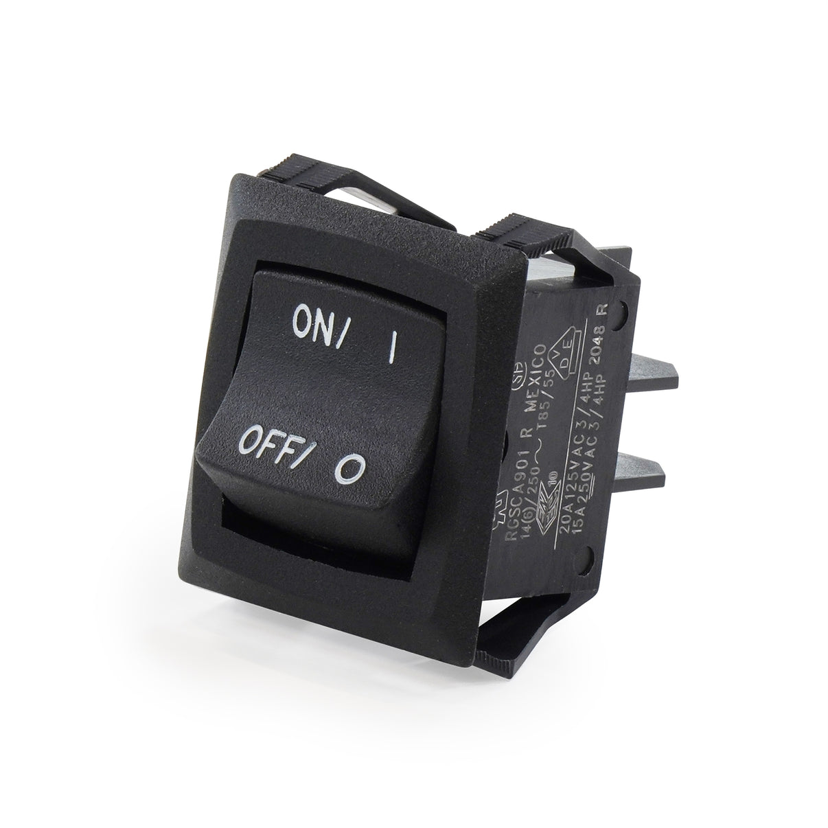 Graco SPDT rocker control switch used for electronic or appliance control, with a standard rocker design and switching function.