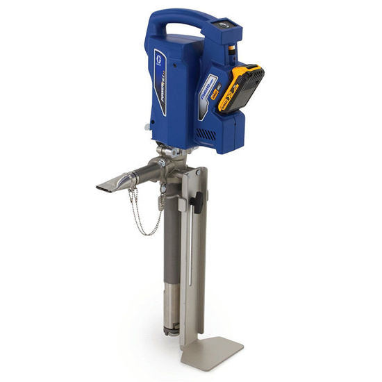 Graco Powerfill 3.5 cordless drywall mud pump from the Standard Series, designed for efficient loading and application of drywall mud.