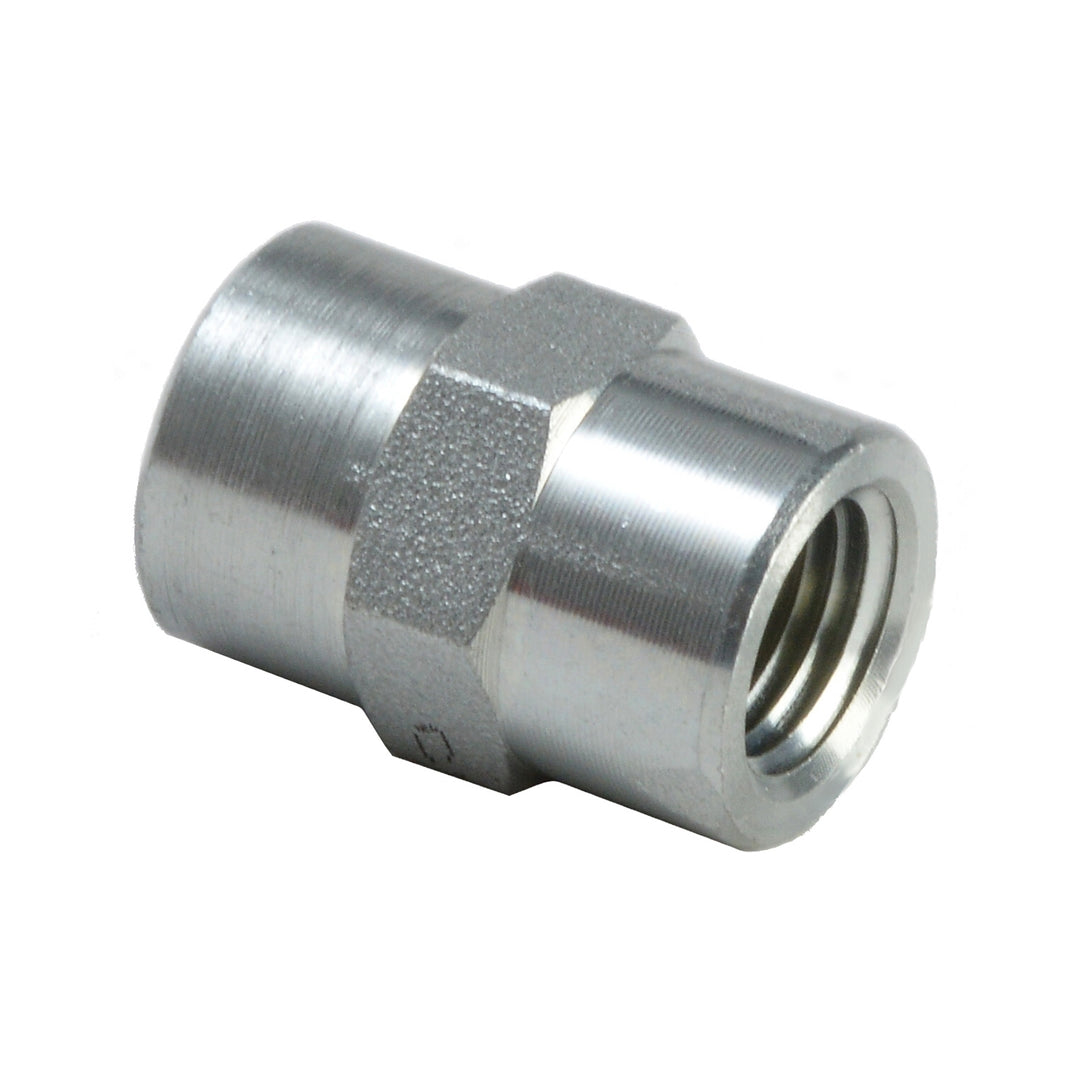 Graco pipe fitting connector for plumbing or industrial piping, showing the metal component with threading and connection points