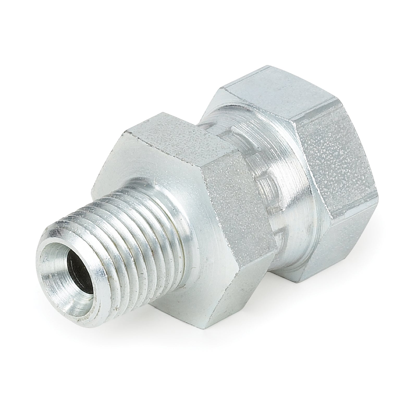 Graco swivel union fitting for fluid connections, featuring a durable metal construction and swivel joint for easy installation.