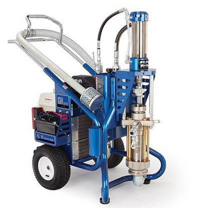 Graco GH 2570 ES Big Rig gas airless paint sprayer, bare unit with spray gun and hose, used for professional painting projects