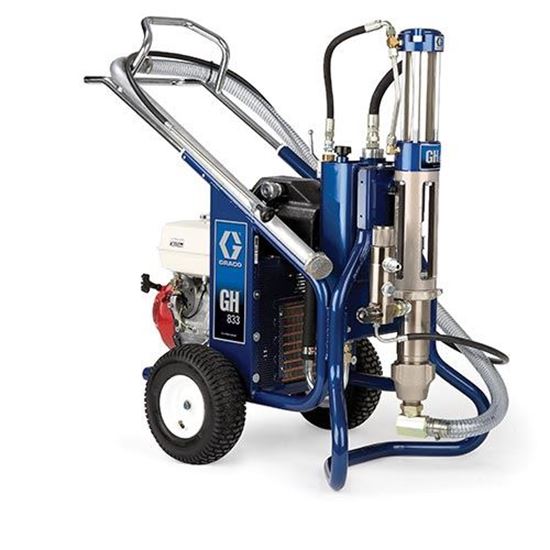 Graco GH 833 heavy-duty hydraulic gas airless paint sprayer with large capacity for professional painting projects