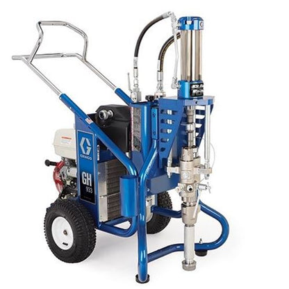 Graco GH 933 Heavy Duty Hydraulic Airless Paint Sprayer, gas-powered airless sprayer with large capacity for professional painting tasks