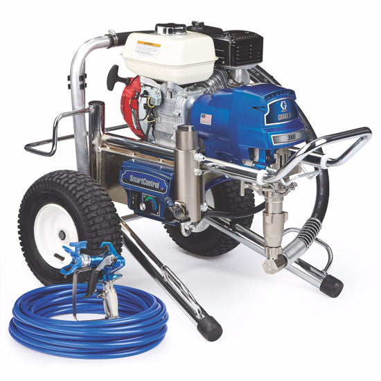 Graco GMAX II 3900 gas airless paint sprayer with lo-boy design for professional painting projects