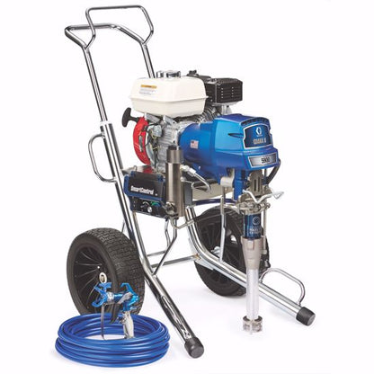 Graco GMAX II 5900 Ironman Hi-boy gas airless paint sprayer with hose and spray gun for professional painting projects