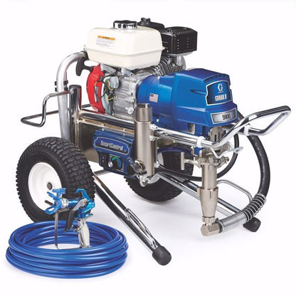 Graco GMAX II 5900 gas airless paint sprayer for professional exterior and interior painting projects.