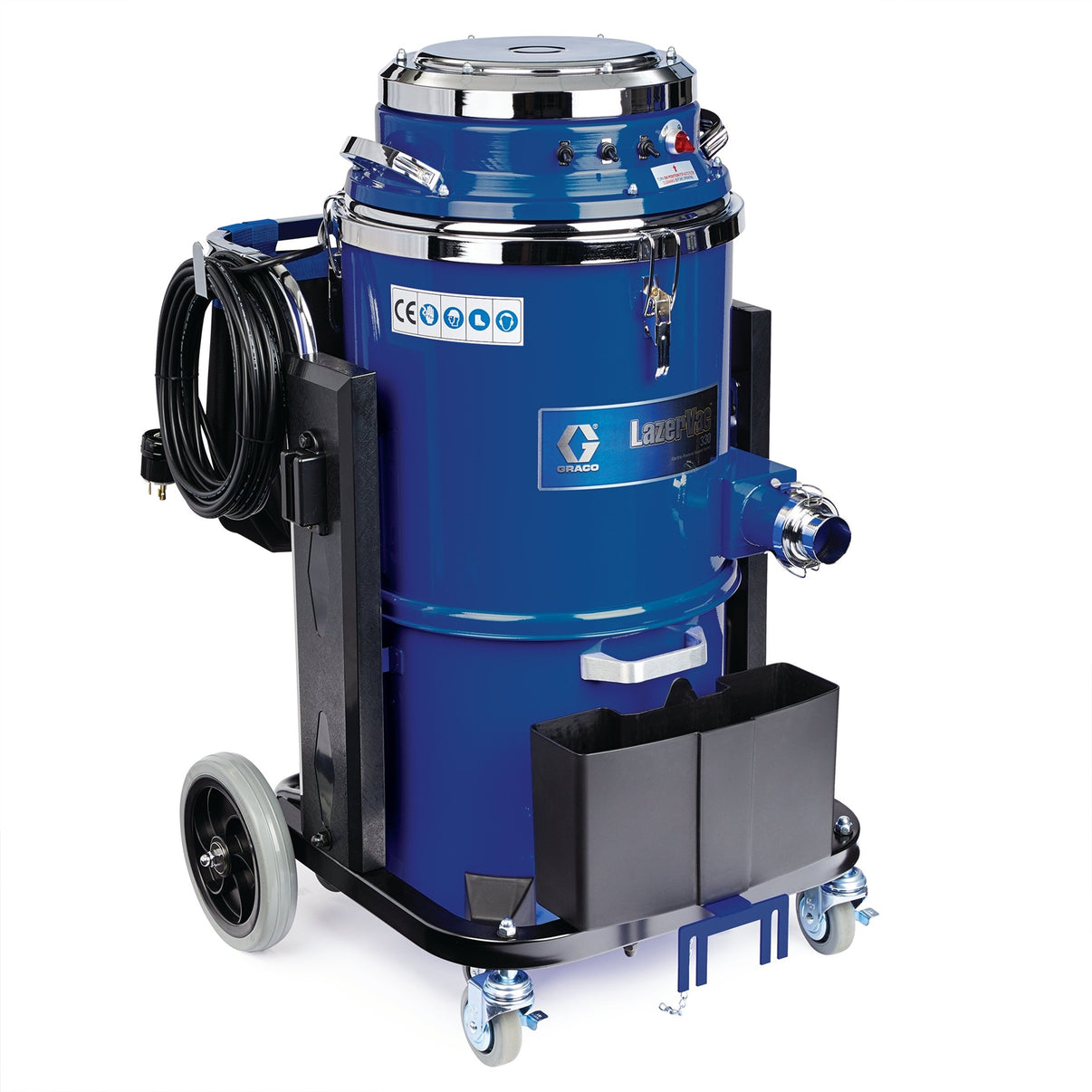 Graco LAZERVAC System 330 grinding vacuum for dust extraction, with a sturdy design and durable build for industrial use