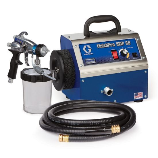 Graco 17N264 FinishPro HVLP 9.0 Standard Series fine finish sprayer with spray gun and nozzle for smooth painting results
