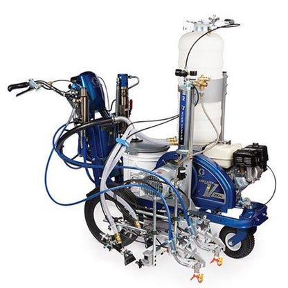 Graco Linelazer V 200HS HP reflective hydraulic line striping sprayer with two guns and automatic operation