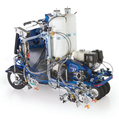 Graco Linelazer V 250DC HP Reflective Series Self-propelled Line Striper, 3 Auto Guns, 2 Tanks, Lazerguide 3000