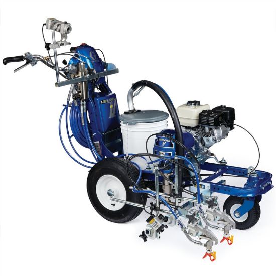 Graco Linelazer V 5900 HP Automatic Series Gas Airless Line Striper, 2 Auto Guns, Lazerguide 2000