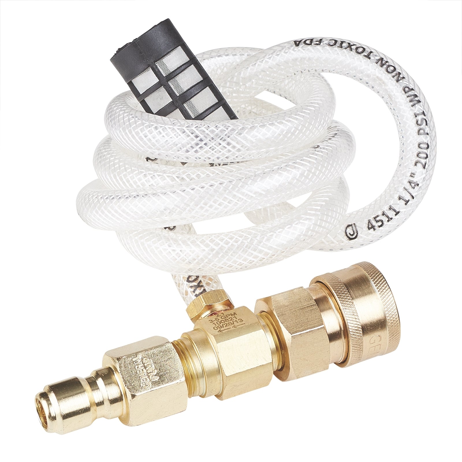 Graco pressure washer accessory kit with chemical injector for cleaning and maintenance tasks.