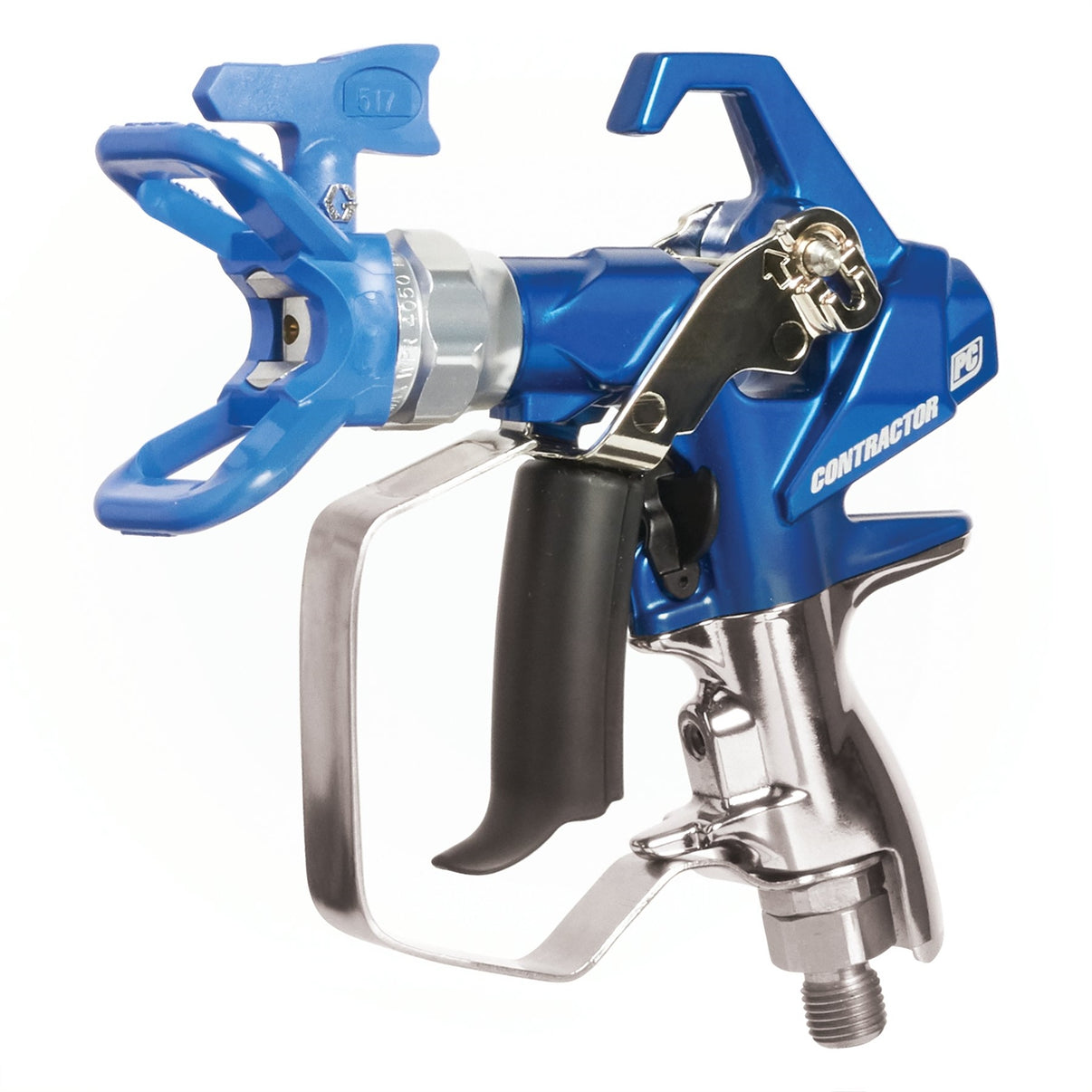 Graco Contractor PC Compact Spray Gun with LTX nozzle in packaging, designed for professional paint and coating applications.