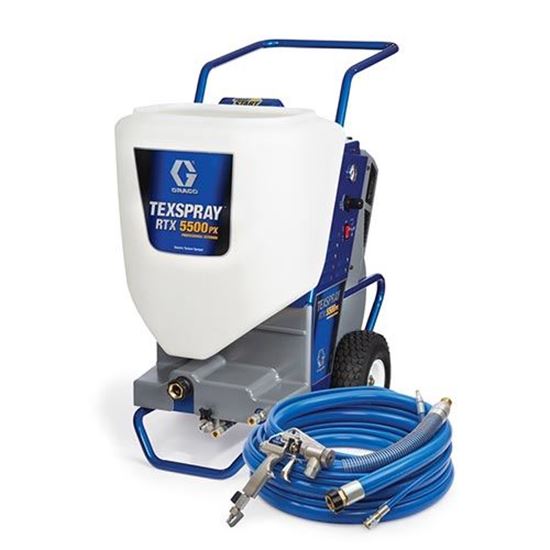 Graco Texspray RTX 5500PX professional-grade interior and exterior texture sprayer for wall and ceiling finishes.