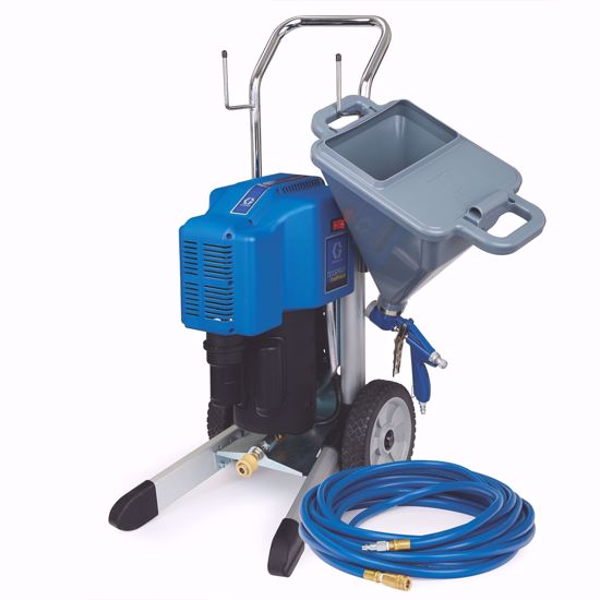 Graco Texspray Fastfinish texture sprayer system for applying wall and ceiling textures efficiently.
