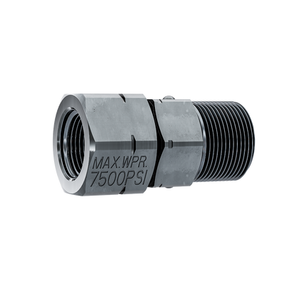 Titan 1/4" Micro Swivel for roller poles, spray tips, and wand extensions, shown with precision fitting and lightweight design.