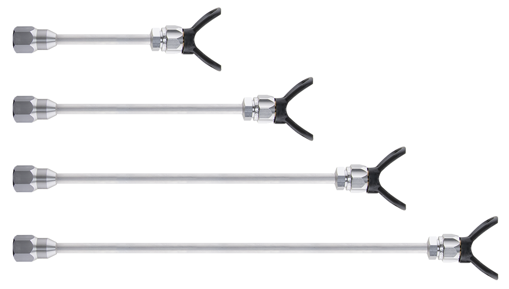 Titan Airless Tips Bulk 30-inch tip extension for airless paint sprayers, durable metal construction, designed for precision painting.