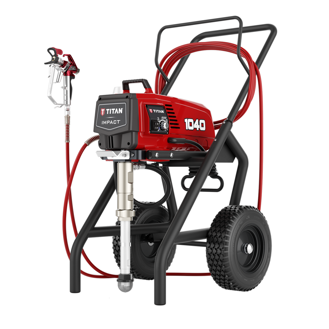Titan Impact 1040 High Rider electric airless sprayer for efficient paint application and professional spraying performance.