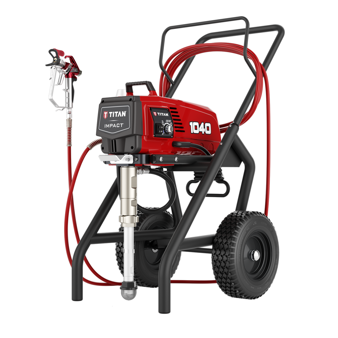 Titan Impact 1040 High Rider electric airless sprayer for efficient paint application and professional spraying performance.