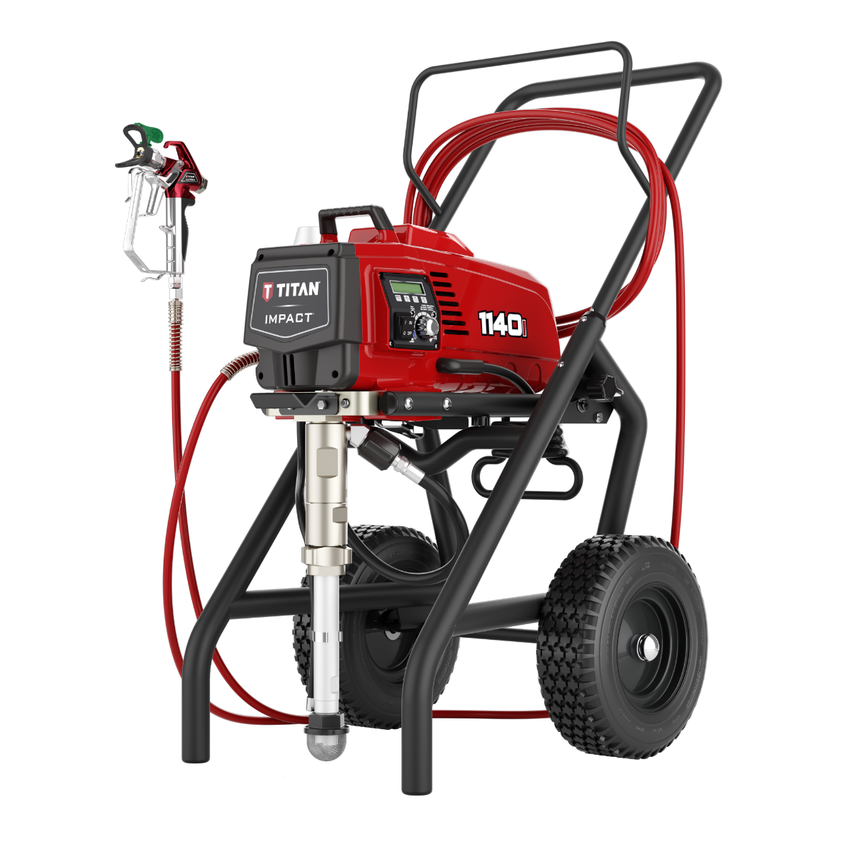 Titan Impact 1140I High Rider electric airless sprayer for professional painting and coating applications.