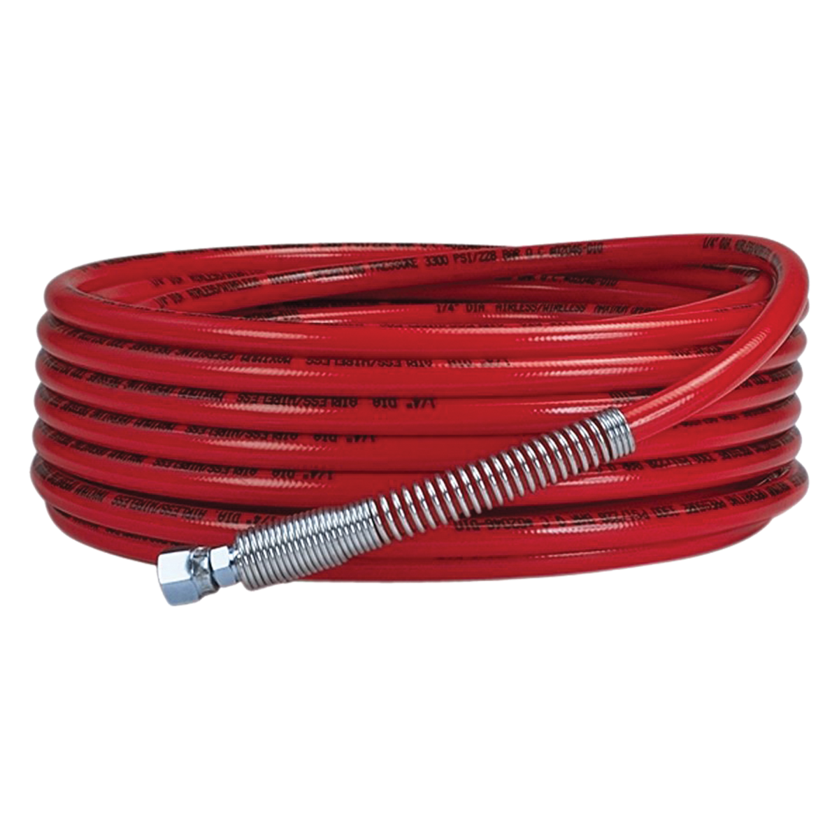 Titan sprayer accessory 1/4 inch x 50 feet hose with 3300 PSI pressure for high-pressure cleaning.