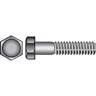 HILLMAN 5/16-18 in. D X 4-1/2 in. L Stainless Steel Hex Head Cap Screw 25 pk
