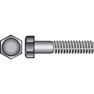 HILLMAN 3/8-16 in. D X 4-1/2 in. L Steel Hex Head Cap Screw 25 pk