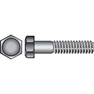 HILLMAN 3/8-16 in. D X 4 in. L Steel Hex Head Cap Screw 25 pk