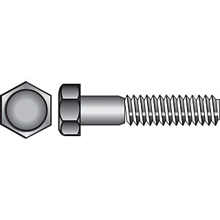 HILLMAN 3/8-16 in. D X 6 in. L Steel Hex Head Cap Screw 25 pk