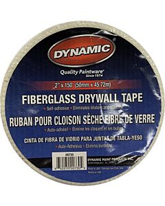 Dynamic 00730 2" x 150' Self Adhesive Mesh Drywall Tape - White (24 Pack)