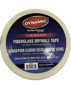 Dynamic 00735 2" x 300' Self Adhesive Mesh Drywall Tape - White (24 Pack)