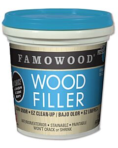 Famowood 40022142 Net Wt 24 Oz Walnut Solvent Free Wood Filler (12 Pack)