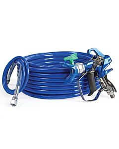 Contractor PC Compact Gun, 1/4 in x 50 ft BlueMax II Airless Hose, 1/8 in x 4.5 ft Whip Hose, RAC X FFLP 210 SwitchTip