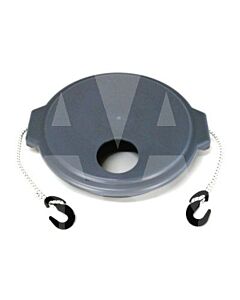 Hopper Lid Kit. Includes: 1 Lid and 2 Grommets