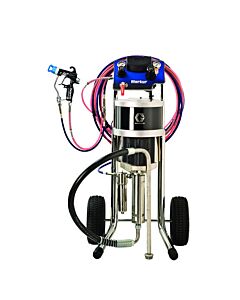 24:1 Merkur AA Pkg, 2.4 gpm (9 lpm) fluid flow, Cart Mt, G40 Gun, Pump Air Controls, Gun Air/Fluid Hose, Fluid Filter