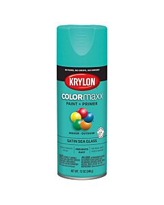 Krylon K05576007 12 oz. Satin Sea Glass COLORmaxx Spray (6 Pack)