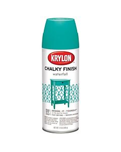 Krylon Waterfall Chalky Finish Paint 12 oz (6 Pack)