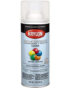 Krylon K05562007 12 oz. Satin Crystal Clear COLORmaxx Spray (6 Pack)