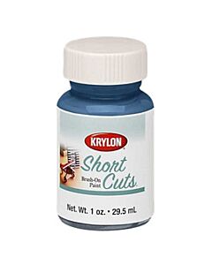 Krylon Short Cuts Gloss Ocean Blue Brush on Paint 1 oz (6 Pack)