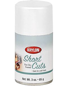 Krylon Short Cuts Flat White Spray  Paint 3 oz (6 Pack)