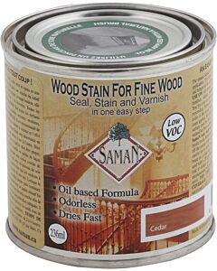 Saman SAM-303-8 236ml(8 oz.) Cedar Seal Stain And Varnish (12 Pack)