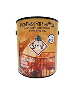 Saman SAM-308-8 236ml(8 oz.) Dark Chestnut Seal Stain And Varnish (12 Pack)