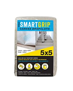 Trimaco 85435 Smart Grip Canvas Dropcloth 5'x 5' (12 Pack)