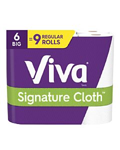 Viva Signature Cloth Paper Towels 83 sheet 1 ply 6 pk