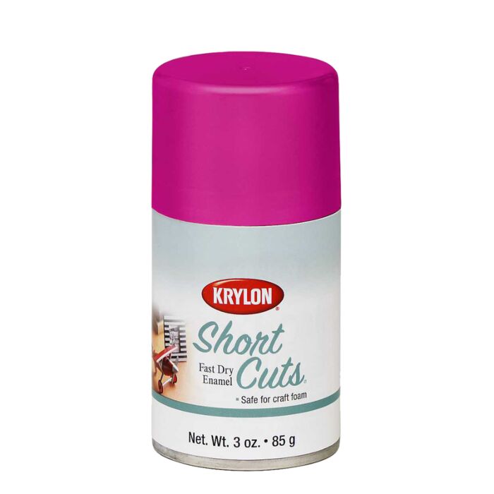 Krylon Short Cuts Gloss Hot Pink Spray Paint 3 oz (6 Pack)