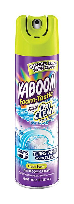 Kaboom OxiClean Fresh Clean Scent Bathroom Cleaner 19 oz Foam (8 Pack)
