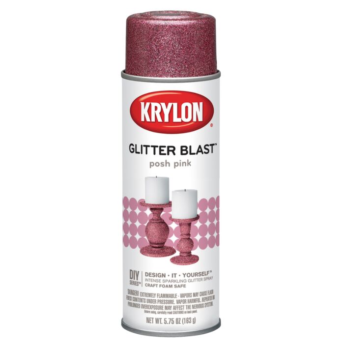Krylon Glitter Blast Posh pink Spray Paint 5.75 oz (6 Pack)