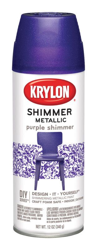 Krylon Metallic Purple Shimmer Spray Paint 11.5 oz (6 Pack)