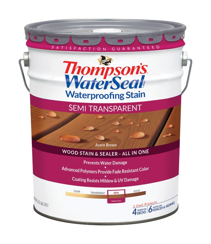 Semi-Transparent Waterproofing Wood Stain & Sealer