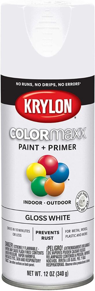 Buy Krylon ColorMaxx Spray Paint + Primer White, 12 Oz.